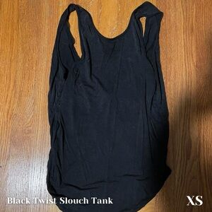 Black Twist Slouch Tank XS Zyia